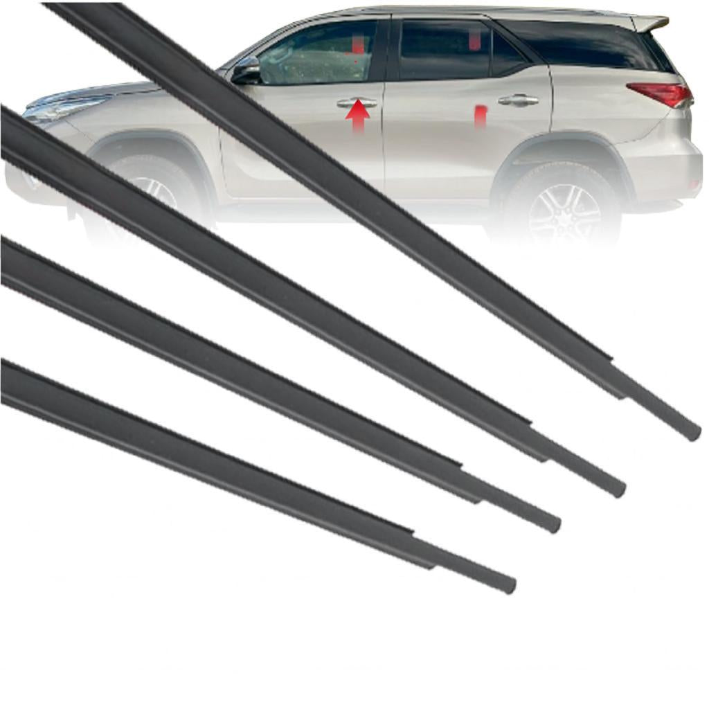TOYOTA FORTUNER TGN155 TGN156 2016 - 2023 GLASS DOOR MOULDING SEAL RUBBER OUTER STRIP WINDOW GETAH LUAR TINGKAP