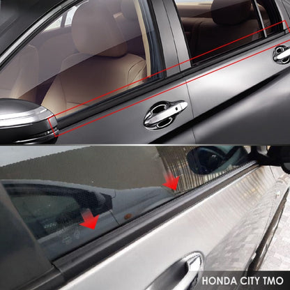 ORIGINAL HONDA CITY GLASS DOOR MOULDING 09-19 SEAL RUBBER OUTER STRIP WINDOW GETAH LUAR TINGKAP TMO T9A 72410-T9A-T01