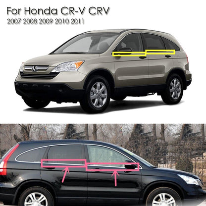 HONDA CRV SWA 2007-2011 3th Gen GLASS DOOR MOULDING SEAL RUBBER OUTER STRIP TRIM WINDOW GETAH LUAR CERMIN TINGKAP