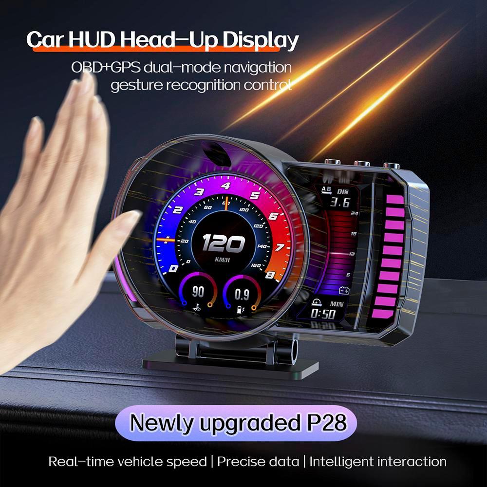 OTP P28 ULTRA METER OBD2 SPEEDOMETER GPS ALARM ALZA 2009- MYVI LAGI BEST VIVA MYVI OLD NISSAN LIVINA WIRA VDO