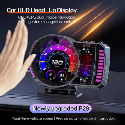 OTP P28 ULTRA METER OBD2 SPEEDOMETER GPS ALARM ALZA 2009- MYVI LAGI BEST VIVA MYVI OLD NISSAN LIVINA WIRA VDO