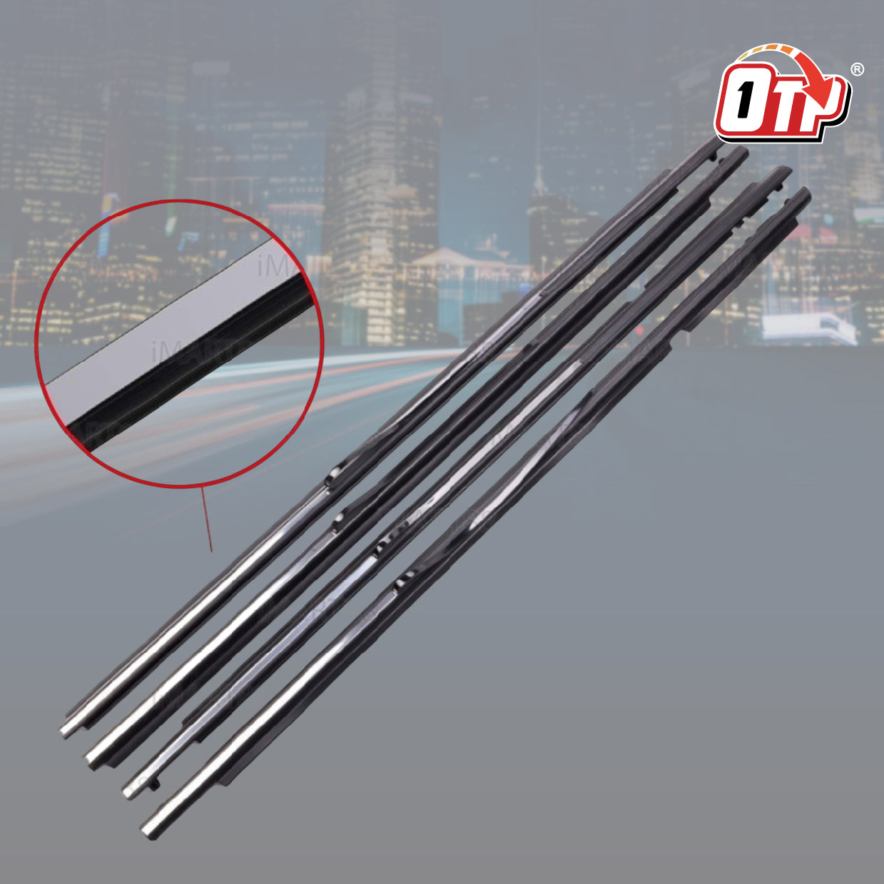 MTIS JAPAN TOYOTA CAMRY ACV40 GLASS DOOR MOULDING 2006-2012 SEAL RUBBER OUTER STRIP WINDOW GETAH TINGKAP