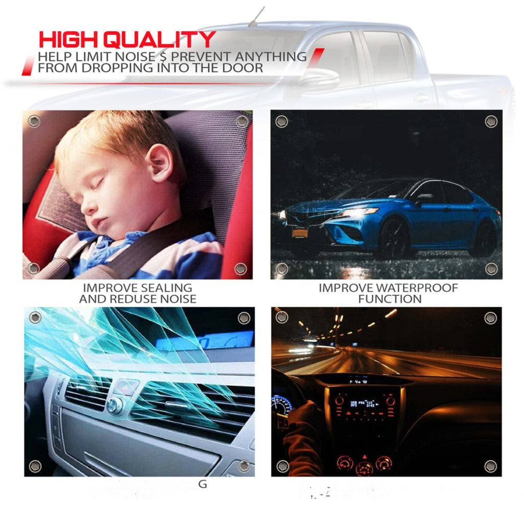 ORIGINAL TOYOTA HILUX REVO 2016-2019 CHROME BLACK GLASS DOOR MOULDING SEAL RUBBER OUTER STRIP WINDOW GETAH LUAR TINGKAP