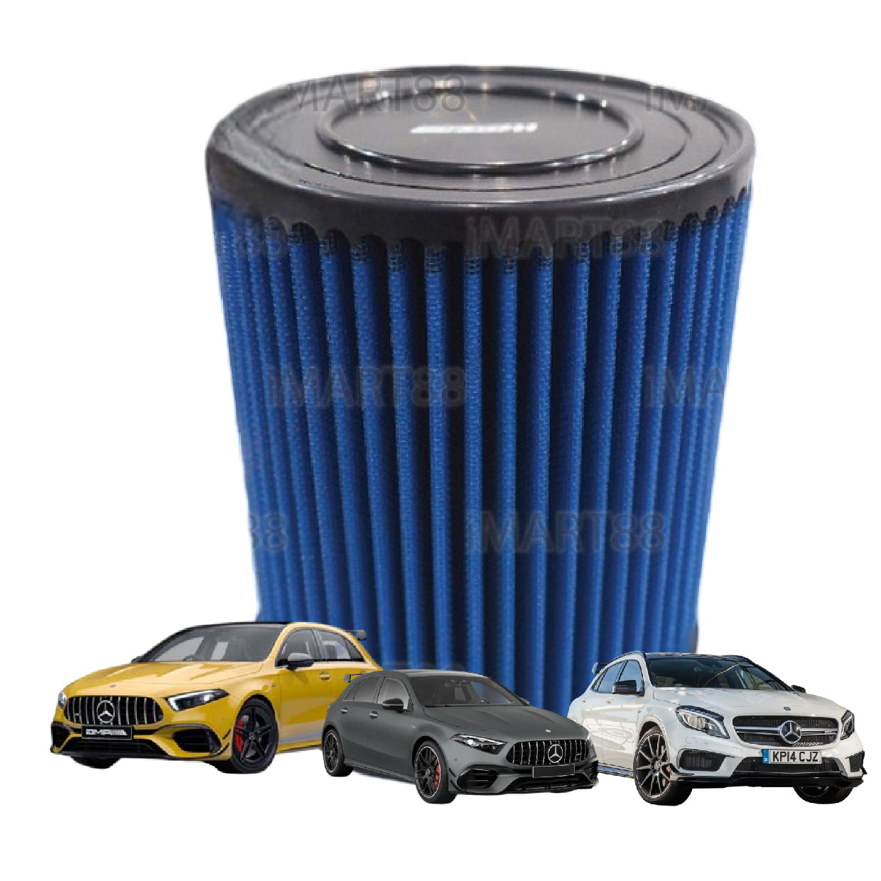 Add HP+ Mercedes Benz CLA45 A45 GLA45 AMG 2.0 2014-2019 Works Engineering Drop In Air Filter High Performance Washable