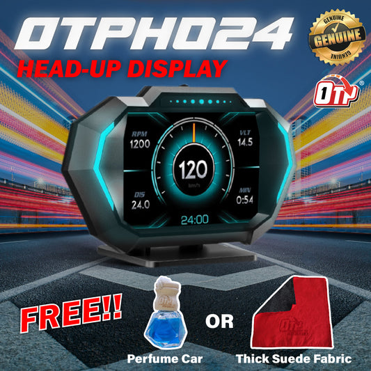 OTP-H024 OBD2 Meter Speedometer Gauge P24 HUD Water Temp Turbo Toyota Honda Perodua Myvi Old Viva Avanza Old Proton Axia