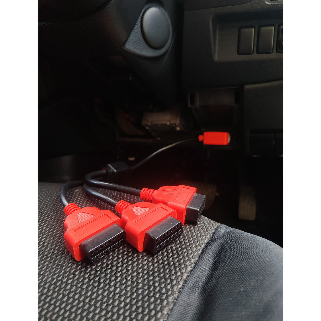 Car OBD2 OBDII Splitter Socket (1 To 2) (1 To 3) Automobile Extension OBD Cable Connector Adapter 16 Pin
