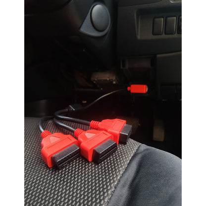 Car OBD2 OBDII Splitter Socket (1 To 2) (1 To 3) Automobile Extension OBD Cable Connector Adapter 16 Pin