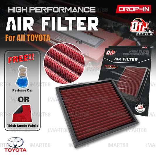 OTP Toyota CAMRY HYBRID YARIS HILUX Lexus NX200T IS250 RX570 Washable Drop In Cabin Air Filter Performance