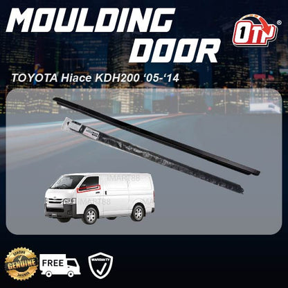 ORIGINAL TOYOTA Hiace KDH200 ‘05-‘14 GLASS DOOR MOULDING SEAL RUBBER OUTER STRIP WINDOW GETAH LUAR CERMIN TINGKAP