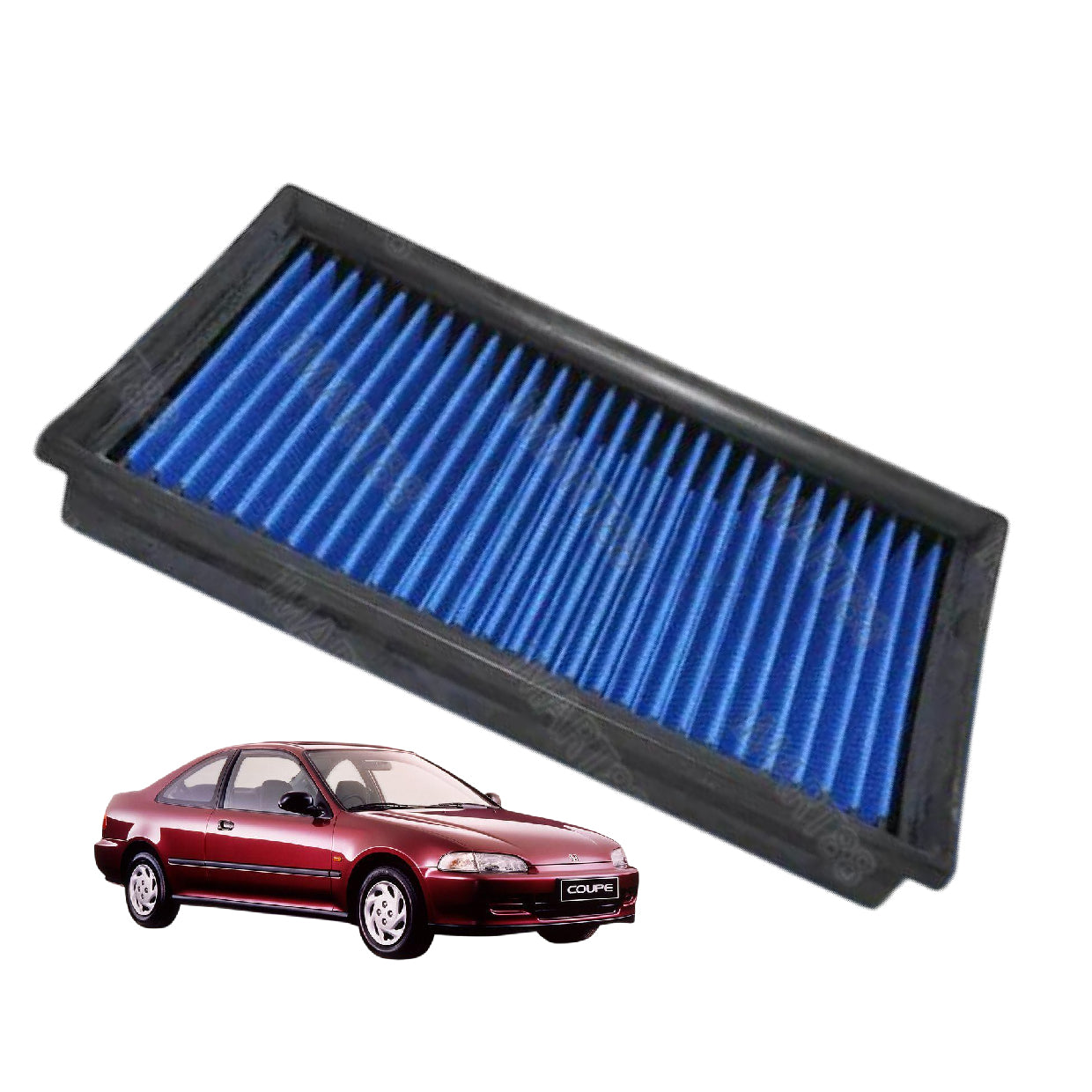 Works Engineering Drop In Air Filter Honda CITY 1.5cc 1993-2001 Element Enjin Engin Penapis Cleaning Oil