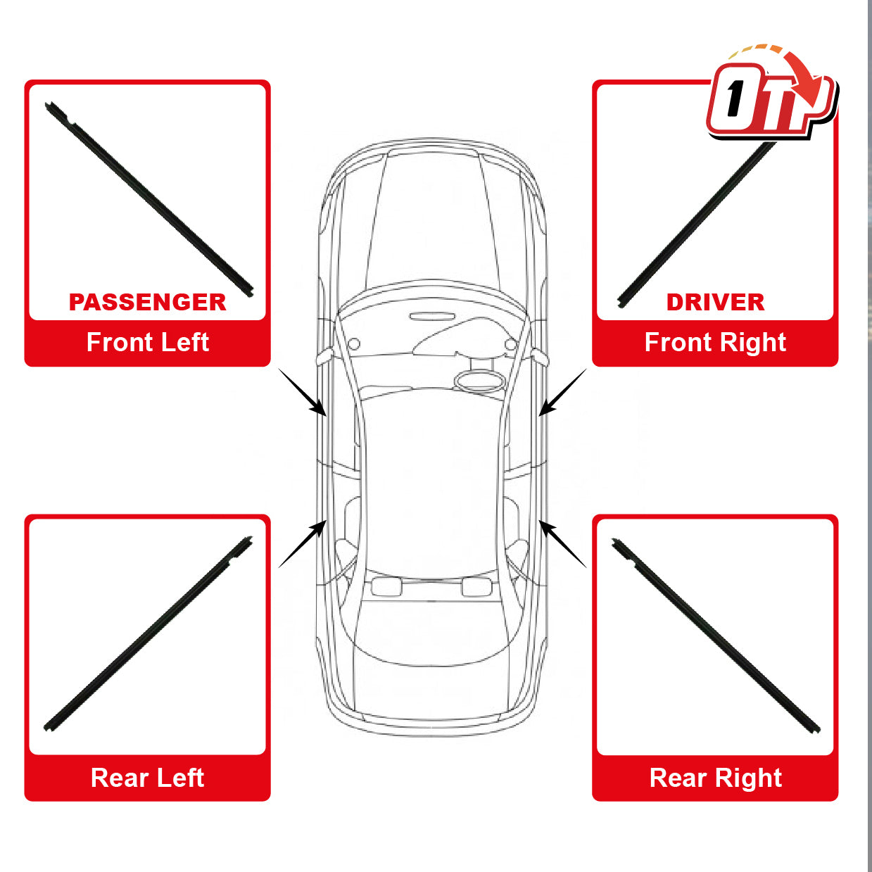 MTIS Nissan Frontier D22 GLASS DOOR MOULDING SEAL RUBBER OUTER STRIP WINDOW GETAH LUAR TINGKAP