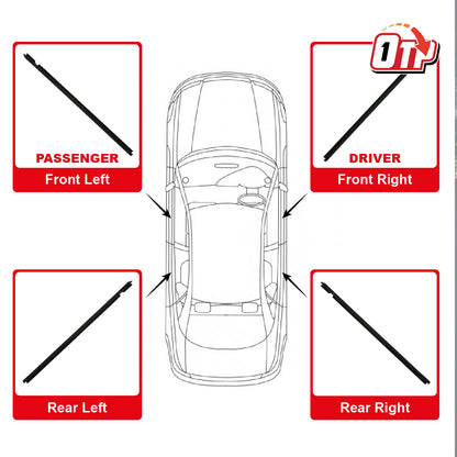 MTIS Nissan Frontier D22 GLASS DOOR MOULDING SEAL RUBBER OUTER STRIP WINDOW GETAH LUAR TINGKAP