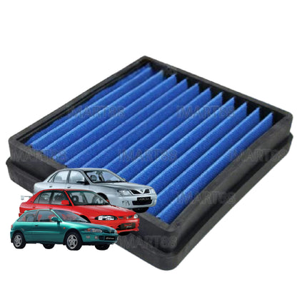 Proton Waja Campro Wira Satria Putra 1.6cc Mitsubishi 4G18 Works Engineering Drop In Air Filter Performance Penapis HP+