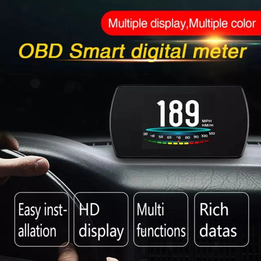 OTP-P12 OBD Meter Speedometer Gauge GPS HUD Water Temp Viva Myvi Lama Persona Satria Neo Wira Gen2