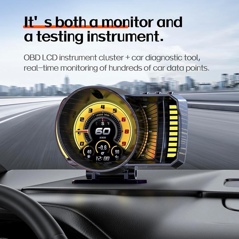 OTP P28 ULTRA METER OBD2 SPEEDOMETER GPS ALARM ALZA 2009- MYVI LAGI BEST VIVA MYVI OLD NISSAN LIVINA WIRA VDO