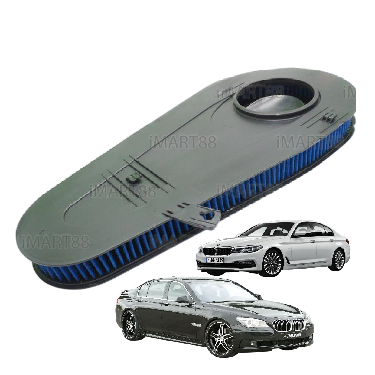 Works Engineering Drop In Air Filter BMW 520D F10 F01 F02 F07 F10 F11 2.0 3.0cc 2009-2013 Element Enjin Engin Penapis