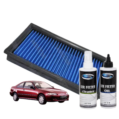 Works Engineering Drop In Air Filter Honda CITY 1.5cc 1993-2001 Element Enjin Engin Penapis Cleaning Oil