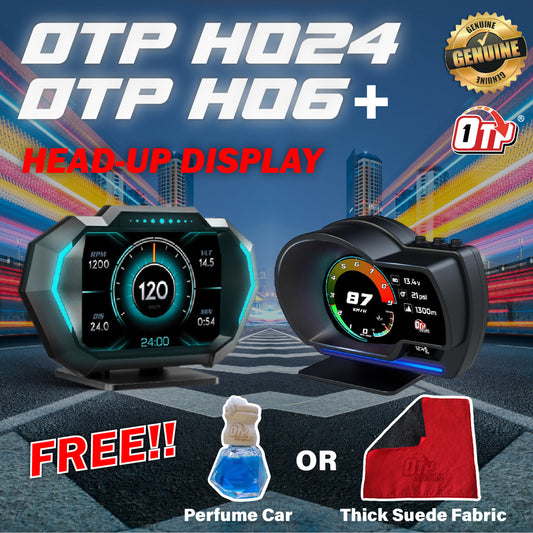 OTP-H024 H06+ OBD2 Meter Speedometer Gauge P24 P6 HUD WaterTemp Turbo Proton Honda Perodua Toyota Nissan Mitsubishi Myvi