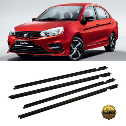 MTIS PROTON SAGA BLM FLX VVT 2016-2022 GLASS DOOR MOULDING SEAL RUBBER OUTER PINTU WINDOW GETAH TINGKAP