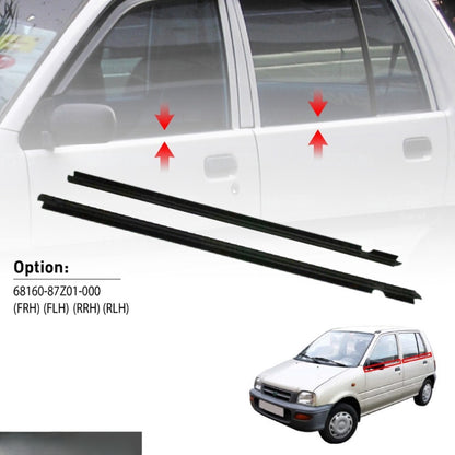 ORIGINAL PERODUA KANCIL K4 GLASS DOOR MOULDING SEAL RUBBER OUTER STRIP WINDOW GETAH LUAR CERMIN TINGKAP 68160-87Z01-000