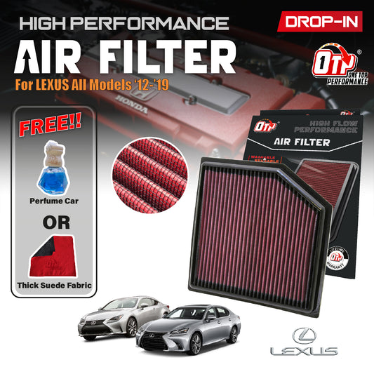 OTP WASHABLE DROP IN AIR FILTER TOYOTA VELLFIRE ALPHARD AGH30 MARK X LEXUS IS250 IS300 RC300 GS460 GS300