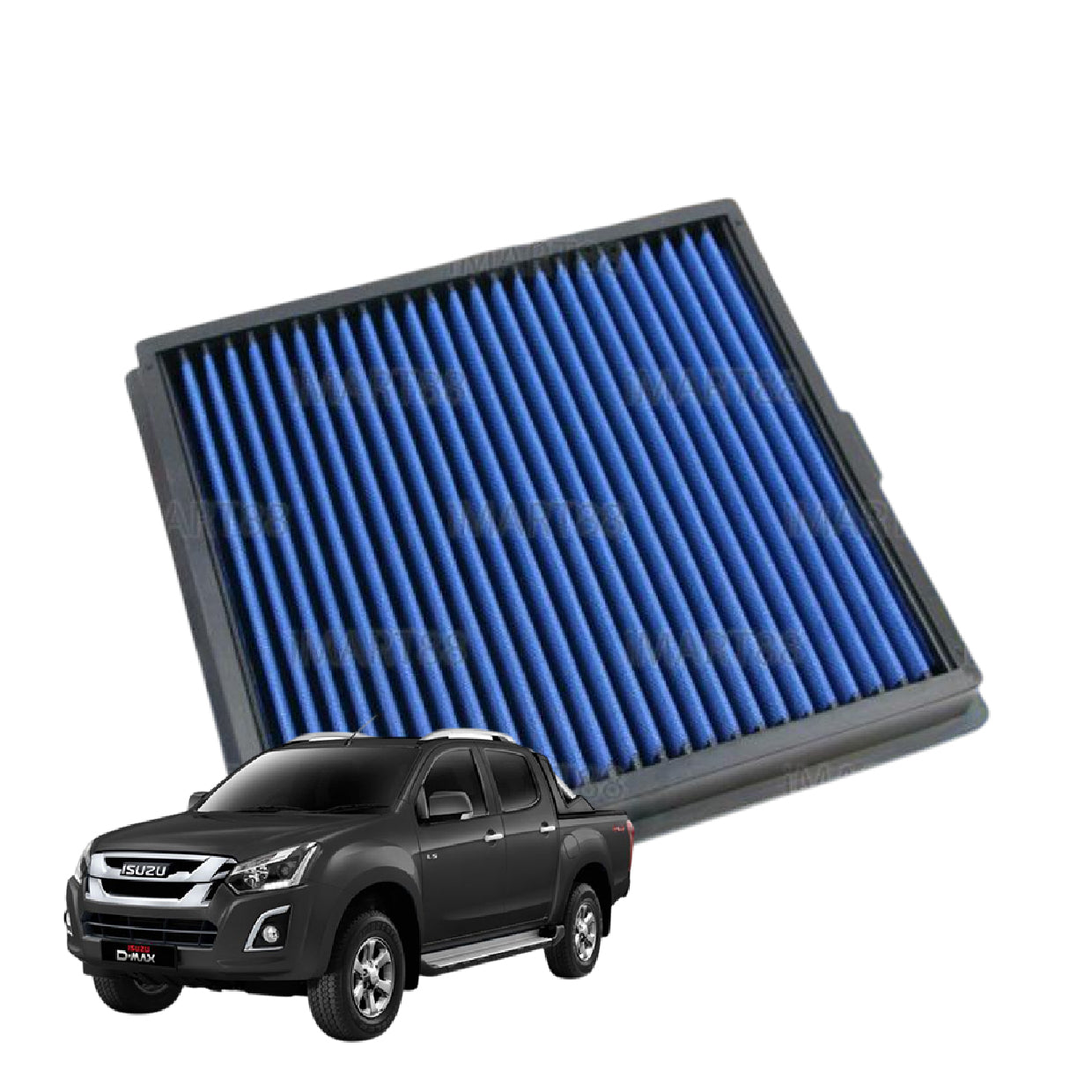 Works Engineering Drop In Air Filter Isuzu DMAX 1.9 2.5 3.0cc 2012-ON Element Enjin Engin Penapis Cleaning