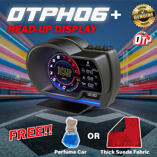 OTP H06+ Myvi Old Viva Avanza Avy Yrv Passo All Car Use OBD2 Meter Gauge Head Up Display