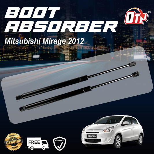 Mitsubishi Mirage 2012 Boot Absorber Rear Bonnet Damper Gas Spring Set Tailgate Penyerap Belakang Bonet
