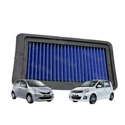 Add HP+ Works Engineering Drop In Air Filter Perodua Myvi Viva 1.0 Old High Performance Washable Simota Penabis Udara