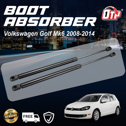 Volkswagen Golf Mk6 2008-2014 Boot Absorber Rear Bonnet Damper Gas Spring Set Tailgate Penyerap Belakang Bonet
