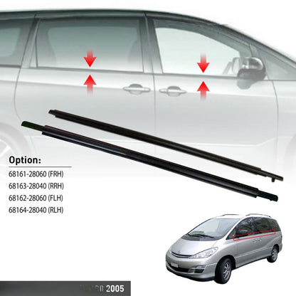 TOYOTA ESTIMA PREVIA ACR30 50 GSR50 GLASS DOOR MOULDING SEAL RUBBER OUTER STRIP WINDOW GETAH TINGKAP