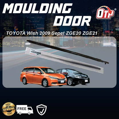 ORIGINAL JAPAN TOYOTA Wish 2009 Sepet ZGE20 ZGE21 Window Door Moulding Rubber Trim Weatherstrip Getah Pintu Protector