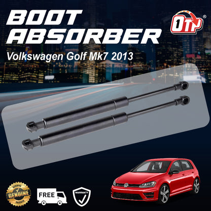 Volkswagen Golf Mk7 2013 Boot Absorber Rear Bonnet Damper Gas Spring Set Tailgate Penyerap Belakang Bonet