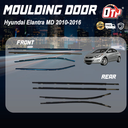 Hyundai Elantra MD 2010-2016 GLASS DOOR MOULDING SEAL RUBBER OUTER STRIP WINDOW GETAH TINGKAP