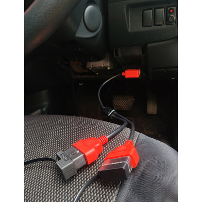 Car OBD2 OBDII Splitter Socket (1 To 2) (1 To 3) Automobile Extension OBD Cable Connector Adapter 16 Pin