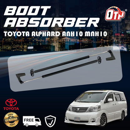 TOYOTA  ALPHARD ANH10 MNH10 PAIR LEFT RIGHT REAR BOOT ABSORBER GAS SPRING PENYERAP BELAKANG
