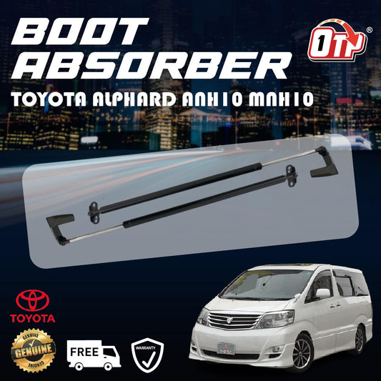 TOYOTA  ALPHARD ANH10 MNH10 PAIR LEFT RIGHT REAR BOOT ABSORBER GAS SPRING PENYERAP BELAKANG