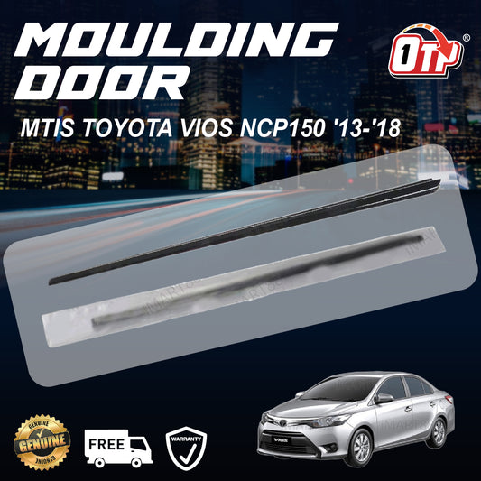 MTIS TOYOTA VIOS NCP150 '13-'18 GLASS DOOR MOULDING SEAL RUBBER OUTER STRIP WINDOW GETAH LUAR TINGKAP 68230-0D160