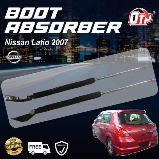 Nissan Latio 2007 All Model Boot Absorber Rear Bonnet Damper Gas Spring Tailgate Penyerap Belakang Bonet