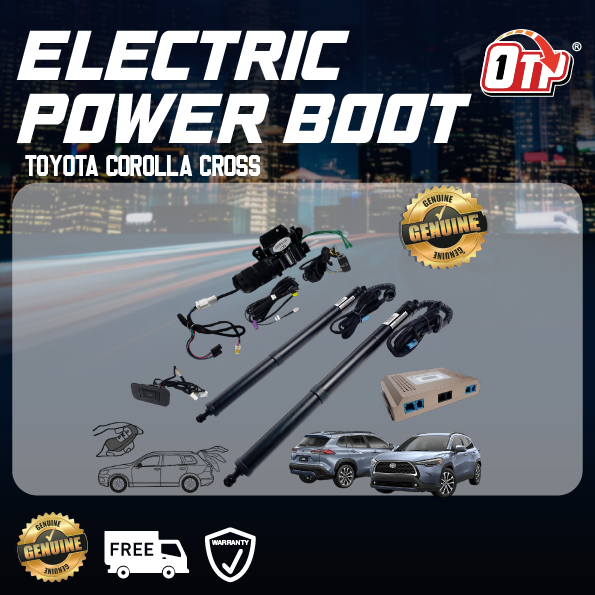 OTP Toyota Corolla Cross Plug & Play Electric Auto Tailgate Power Boot Soft Close Kick Foot Sensor Bonet Belakang