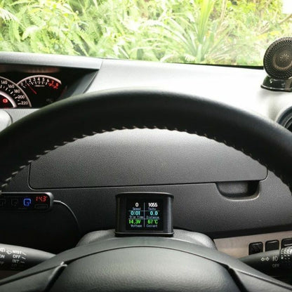 OTP P10 OBD2 Perodua Alza 2014 keatas Meter Gauge Car GPS Alarm Speed Display Water Temp RPM Turbo Boost HUD CVT DCT