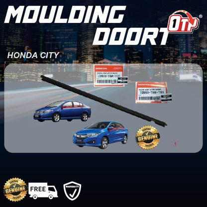 ORIGINAL HONDA CITY GLASS DOOR MOULDING 09-19 SEAL RUBBER OUTER STRIP WINDOW GETAH LUAR TINGKAP TMO T9A 72410-T9A-T01