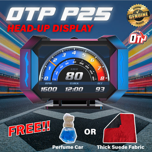 OTP-P25 Car OBD OBD2 Meter Speedometer Gauge H025 GPS HUD Water Temp Turbo Proton Honda Perodua Toyota Nissan Mitsubishi