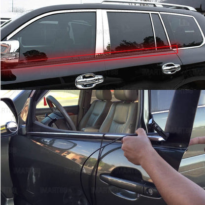ORIGINAL TOYOTA LAND CRUISER LC200 Lexus LX570 08-2016 GLASS DOOR MOULDING SEAL RUBBER OUTER PINTU WINDOW GETAH TINGKAP