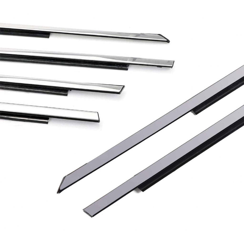 ORIGINAL TOYOTA COROLLA ALTIS '01-'06 CHROME GLASS DOOR MOULDING SEAL RUBBER OUTER STRIP WINDOW GETAH TINGKAP