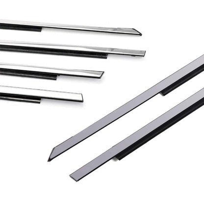 ORIGINAL TOYOTA COROLLA ALTIS '01-'06 CHROME GLASS DOOR MOULDING SEAL RUBBER OUTER STRIP WINDOW GETAH TINGKAP