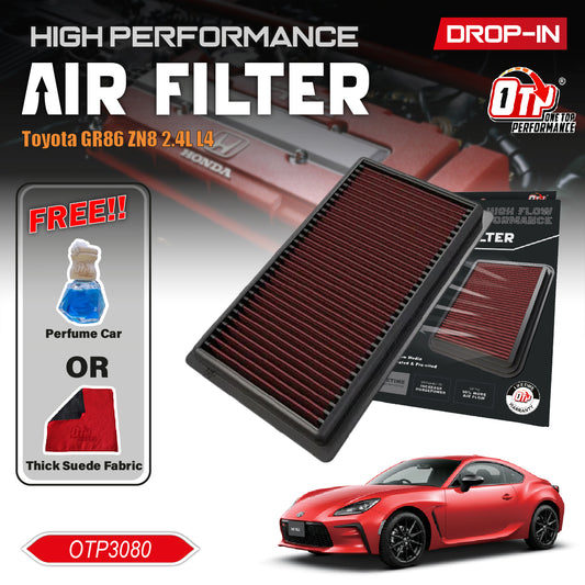 OTP Performance Drop in Air Filter Toyota GR86 ZN8 2.4L L4 Gas Engine 33-3080 Penapis Udara Enjin Kereta