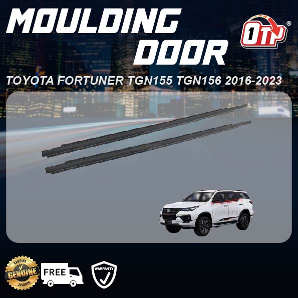 TOYOTA FORTUNER TGN155 TGN156 2016 - 2023 GLASS DOOR MOULDING SEAL RUBBER OUTER STRIP WINDOW GETAH LUAR TINGKAP