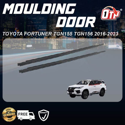 TOYOTA FORTUNER TGN155 TGN156 2016 - 2023 GLASS DOOR MOULDING SEAL RUBBER OUTER STRIP WINDOW GETAH LUAR TINGKAP