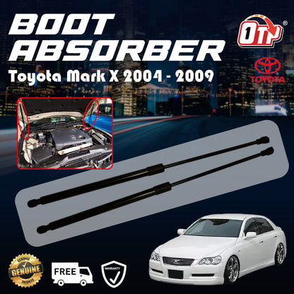 Toyota Mark X 2004 - 2009 Boot Absorber Front Bonnet Damper Gas Spring Set Tailgate Penyerap Belakang Bonet